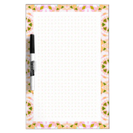 Roze Star Dot Grid College Meisje School Planner Whiteboard