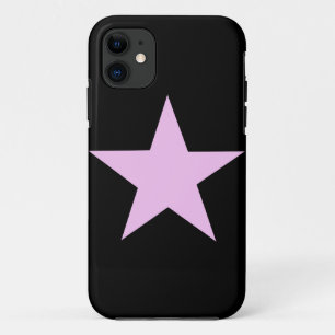 Roze Star Editable Hoesje-Matte iPhone Case