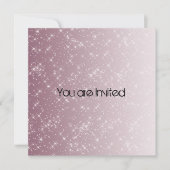 Roze Star licht Baby shower nodigt uit Kaart (Voorkant)