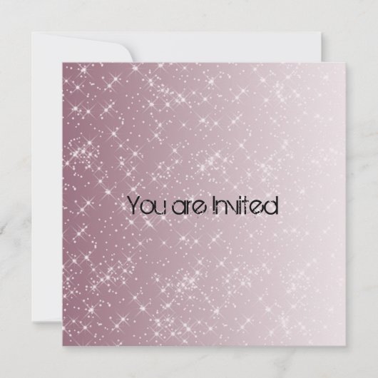 Roze Star licht Baby shower nodigt uit Kaart (Voorkant)