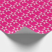 Roze Star Pattern Wrapping Paper Cadeaupapier (Hoek)