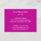 Roze Star-sjabloon voor visitekaartje (Achterkant)