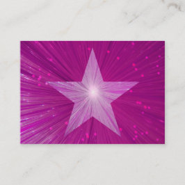 Roze Star-sjabloon voor visitekaartje