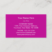 Roze Star-template Visitekaartje (Achterkant)