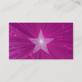 Roze Star-template Visitekaartje