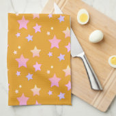  roze Star theedoek (Quarter Fold)