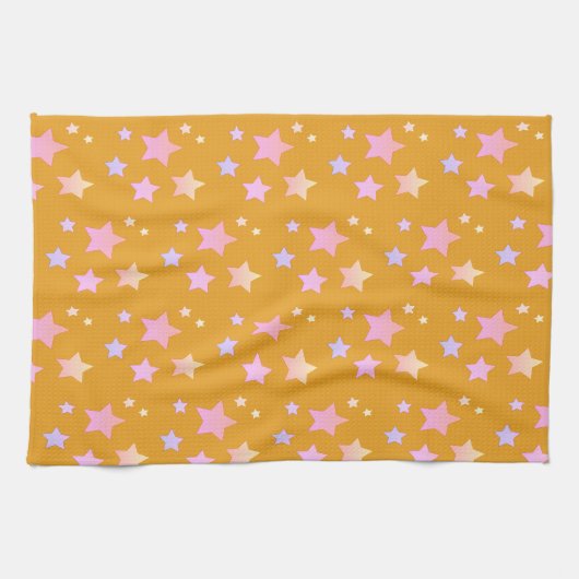 roze Star theedoek (Horizontaal)