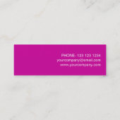 Roze Star-visitekaartje sjabloon roze Mini Visitekaartje (Achterkant)