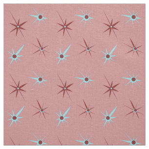 Roze Starburst 50's Stof