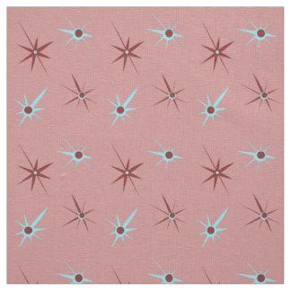 Roze Starburst 50's Stof