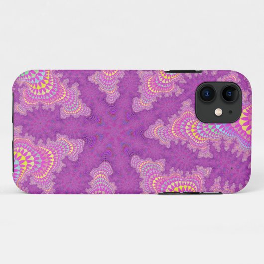 Roze Starburst Case-Mate iPhone Case (Achterkant (horizontaal))