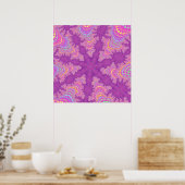 Roze Starburst Poster (Keuken)