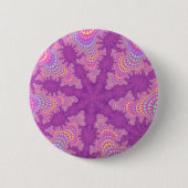 Roze Starburst Ronde Button 5,7 Cm (Voorkant)
