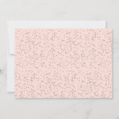 Roze Stardust Eerste Heilige Communie Foto Kaart (Achterkant)