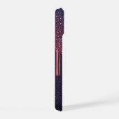 Roze Stardust Glitter Drip ✨ Fonkelende Sterren iPhone 15 Case (Rechterkant)