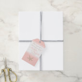 Roze Starfish Beach Bruiloft Gast Favor Dank je- Cadeaulabel (Met Touw)