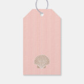 Roze Starfish Beach Bruiloft Gast Favor Dank je- Cadeaulabel (Achterkant)