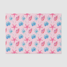 Roze Starfish & Blue Shell (ontwerp 83 roze reeks)