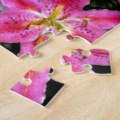 Roze Stargazer Lelie Legpuzzel (Zijkant)