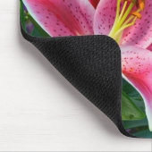 Roze stargazer lib printmousepad muismat (Hoek)