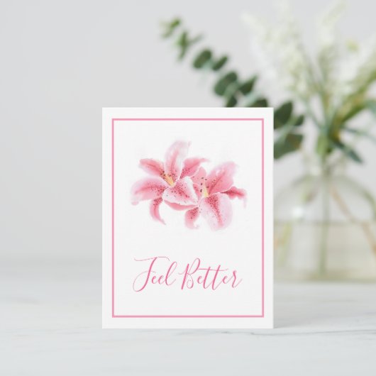 Roze Stargazer Lilies (Staand voorkant)