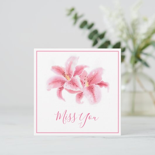 Roze Stargazer Lilies (Staand voorkant)