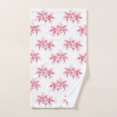 Roze Stargazer Lilies Bad Handdoek (Handdoek)