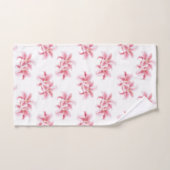 Roze Stargazer Lilies Bad Handdoek (Handdoek)