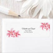 Roze Stargazer Lilies Etiket (Insitu)