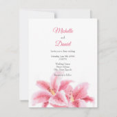 Roze Stargazer Lilies Kaart (Voorkant)