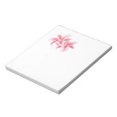 Roze Stargazer Lilies Notitieblok (Linkerzijde)