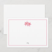 Roze Stargazer Lilies Notitiekaartje (Voorkant / Achterkant)