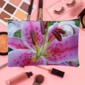 Roze Stargazer Lily Floral Etui