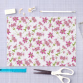 Roze Stargazer Lily Floral Weefpapier Tissuepapier (Craft)