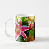 roze stargazer lily mok (Links)