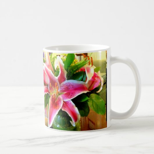 roze stargazer lily mok (Rechts)