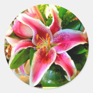 roze stargazer lily sticker