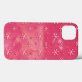 Roze Starry Sky Astrisk Pattern iPhone 13 Hoesje (Achterkant (horizontaal))