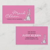 Roze startpunt, Kantoor schoonmaakbedrijf Visitekaartje (Voorkant / Achterkant)