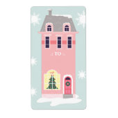  roze startpunt voor de Feestdagen naar Etiket (Voorkant)