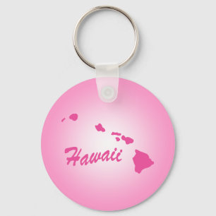 Roze State Hawaii Sleutelhanger