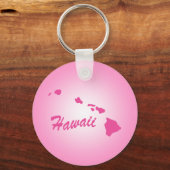Roze State Hawaii Sleutelhanger (Voorkant)