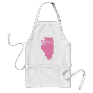Roze State Illinois Adult Schort