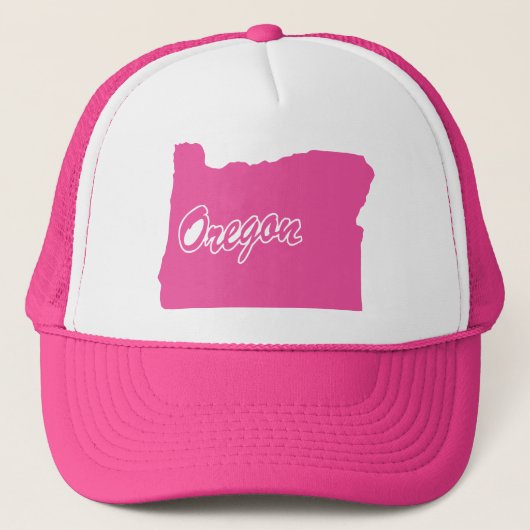 Roze State Oregon Trucker Pet (Voorkant)