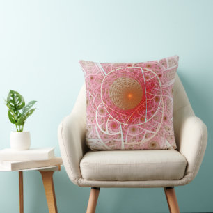 Roze Steampunk Abstract Kussen