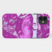 roze steampunk Case-Mate iPhone case (Achterkant (horizontaal))
