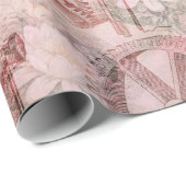 Roze steampunk-klokken en -horloges cadeaupapier (Rol Hoek)