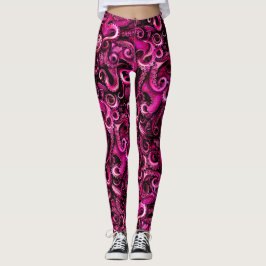 Roze Steampunk Octopus Tentacles Leggings