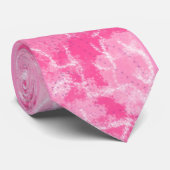 Roze steen Abstract Stropdas (Opgerold)