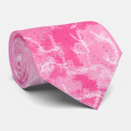 Roze steen Abstract Stropdas (Opgerold)